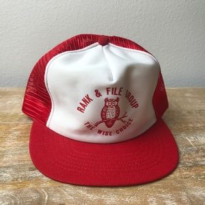 Vintage Rank & File Group Snapback Trucker Dad Hat
